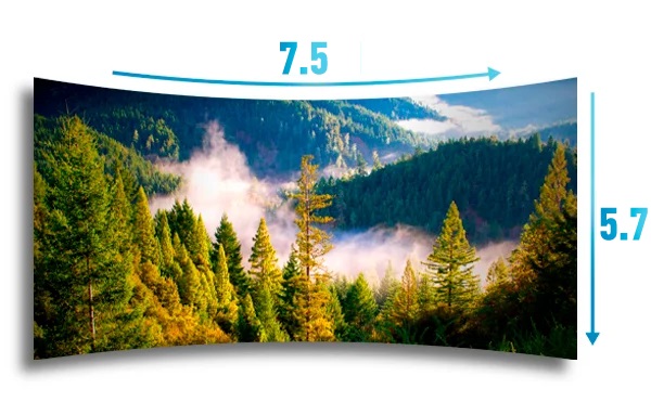 Угол обзора 7.5×5.7